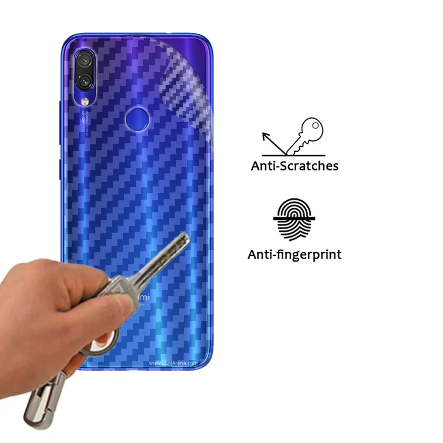 5 шт. 3D наклейка из углеродного волокна для Xiaomi Redmi 8 7A Note 7 S K20 Pro мягкая защитная