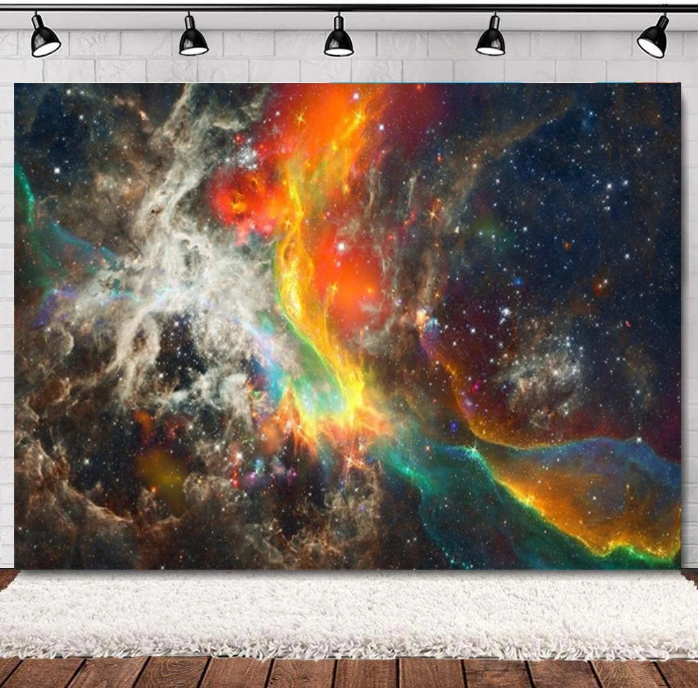 

Fantastic Nebula Photography Backdrop Aerospace Starry Sky Background Universe Galaxy Cosmos Milky Way Outer Space Science