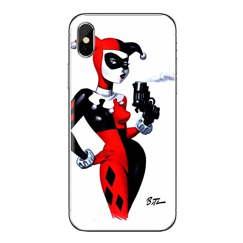 Бэтмен Харли Квинн крови сексуальный темный прозрачный ТПУ чехол сумка для Samsung
