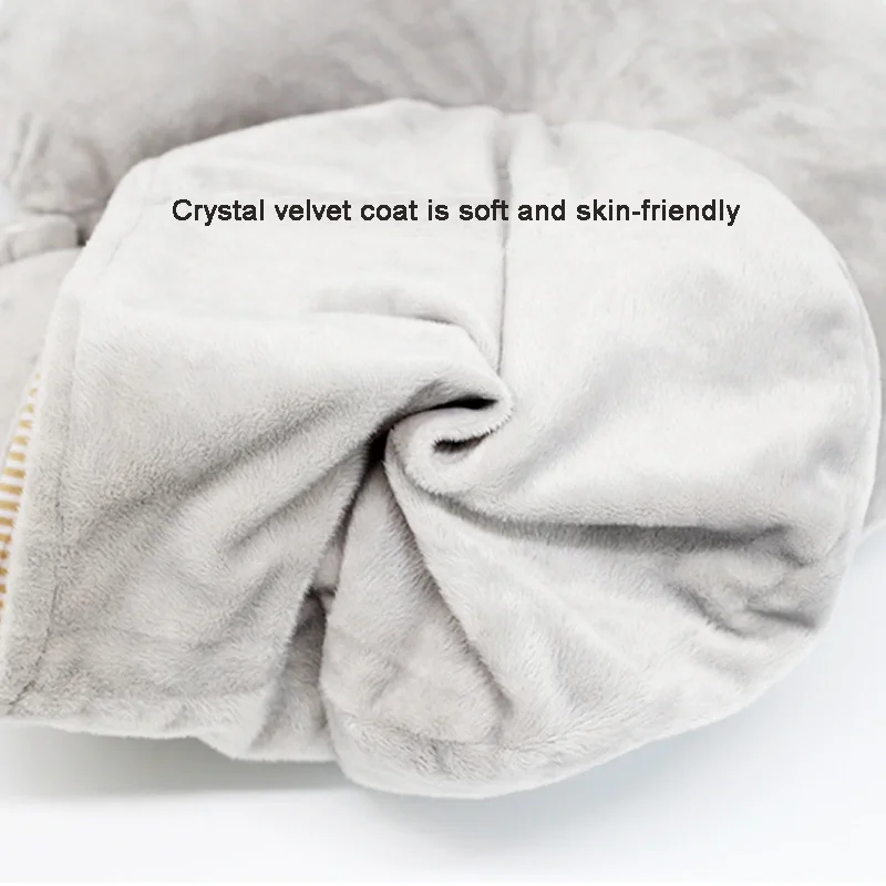 U-образная подушка для сна из пены с эффектом памяти дорожная шапкой офиса