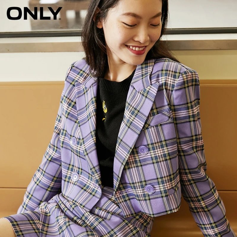 

Женский летний пиджак в клетку, 120408015