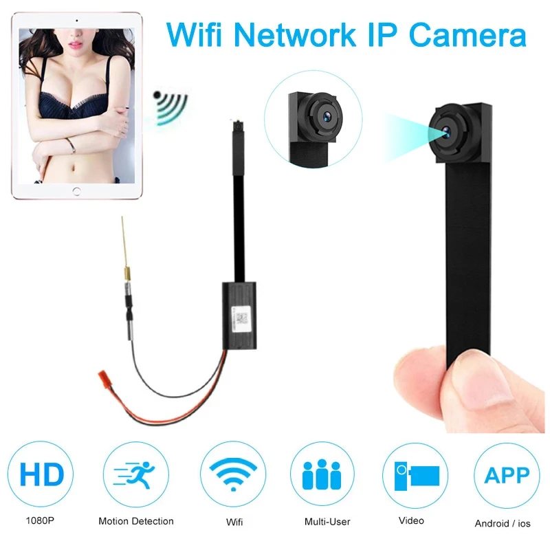 

1080P HD DIY Portable WiFi IP Mini Camera P2P Wireless Micro Webcam Camcorder Video Recorder Support Remote View TF Card