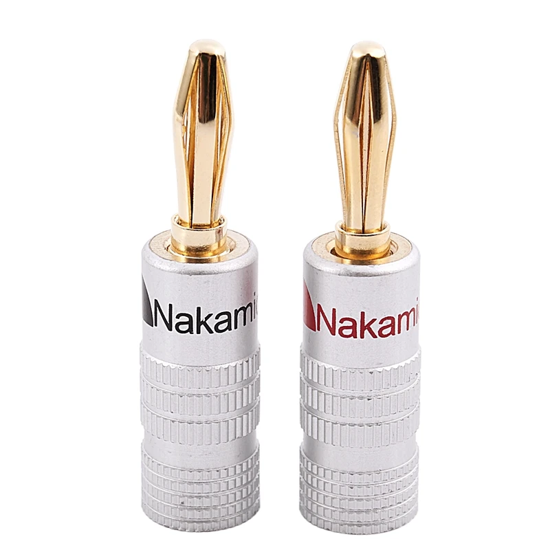 Новый 24 шт. К золотой динамик Nakamichi штекер банана аудио разъем|Коннекторы и