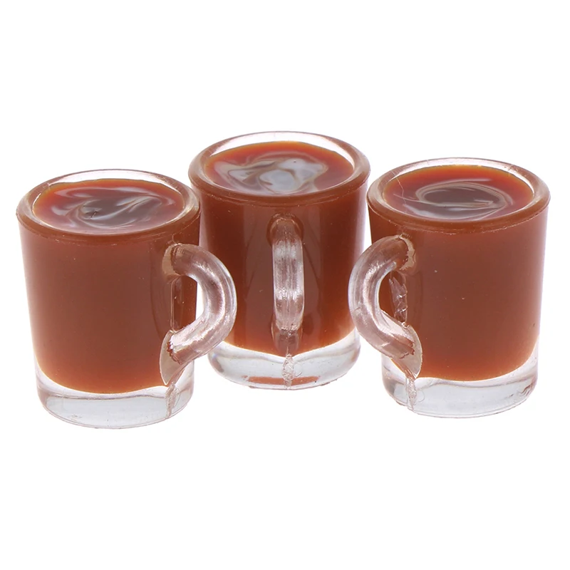 Миниатюрная кофейная чашка модель жемчужного молочного чая игрушка случайный