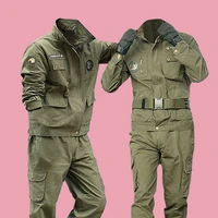 cotton welding overalls suit mens anti scalding and wear resistant labor insurance labor clothes denim dirt resistant tooling
