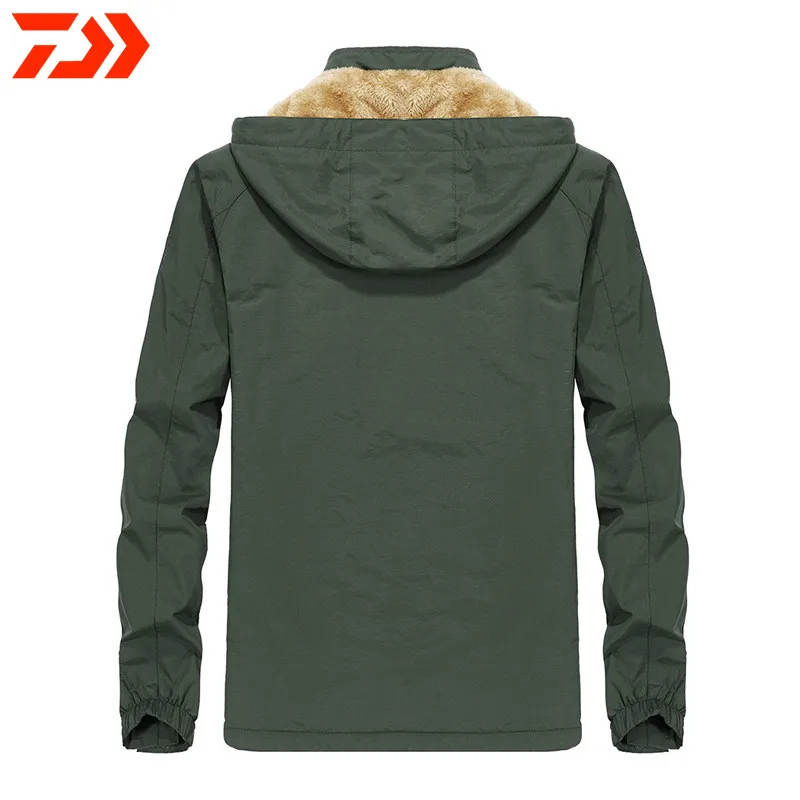 

2021 DAIWA Fishing Clothing Winter Autumn Winter Waterproof Warm Fishing Jackets Men Fleece Thick Outdoor Fishing Shirts 558#