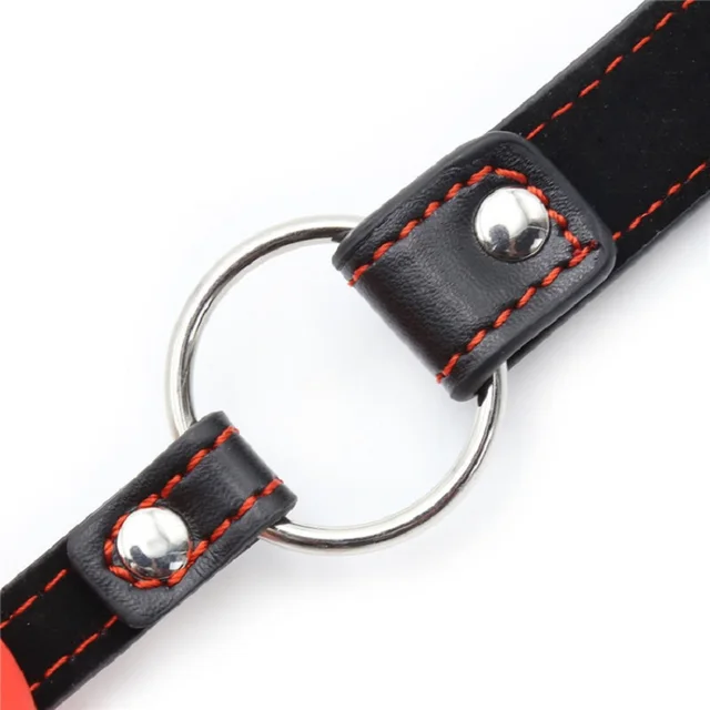 Heart Gag Rubber&PU Leather Open Mouth Harness Ball Shape Couple Game Flirting Oral Sex Product For Woman Man O3 6