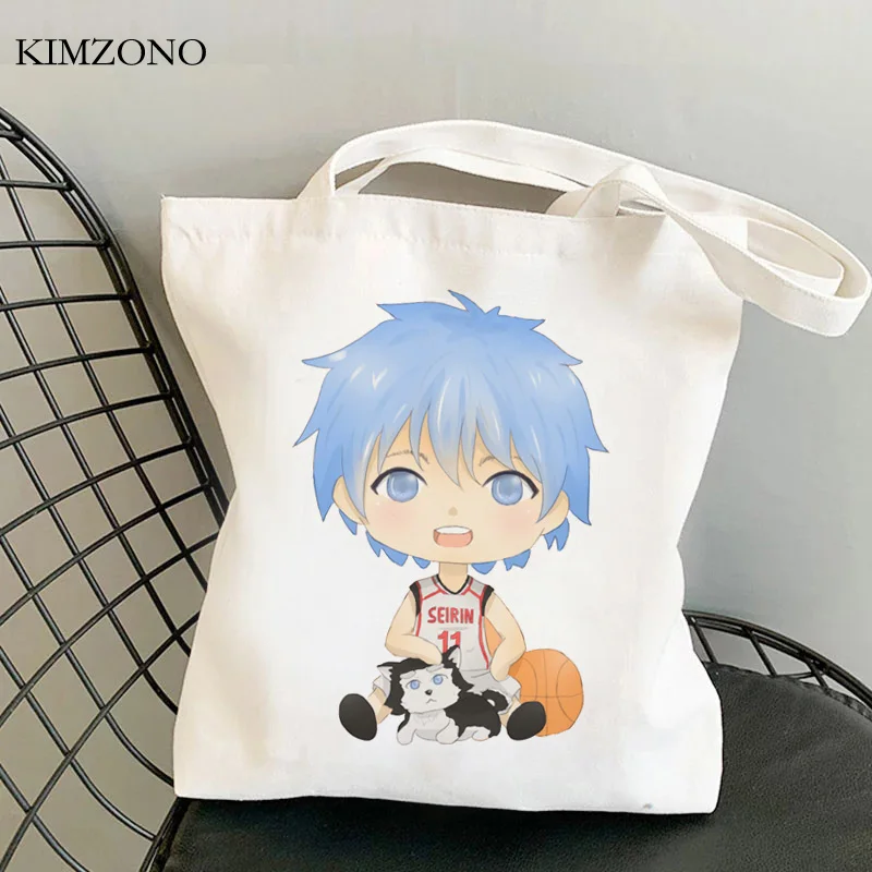 

Kuroko No Basket shopping bag bolsa reusable grocery shopper cotton canvas bag reusable cloth fabric sac cabas custom