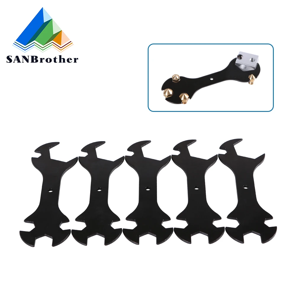 Nozzle Wrench 5 IN 1 Wrench Stay 6mm to 20mm Steel Spanner...