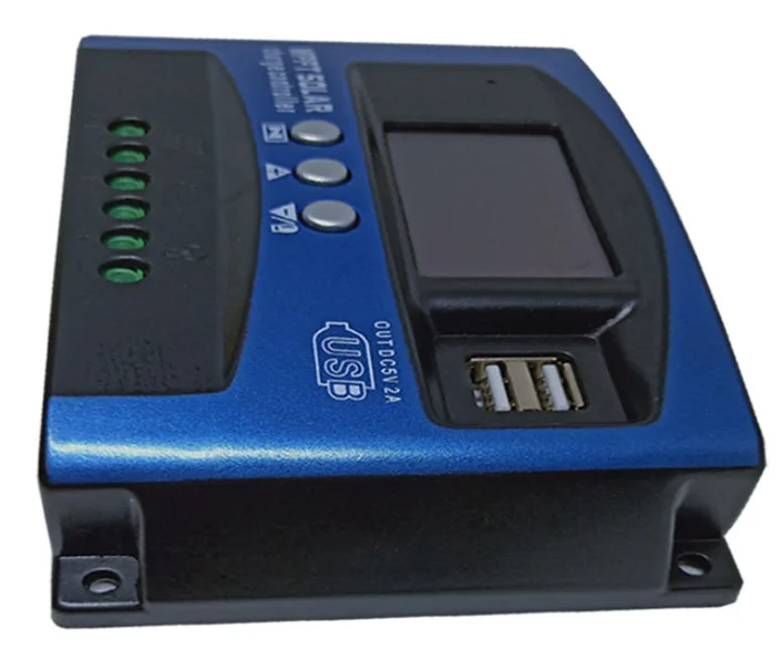 Экономичный двойной USB MPPT контроллер солнечного заряда 12/24 в 30A40A50A с заводским