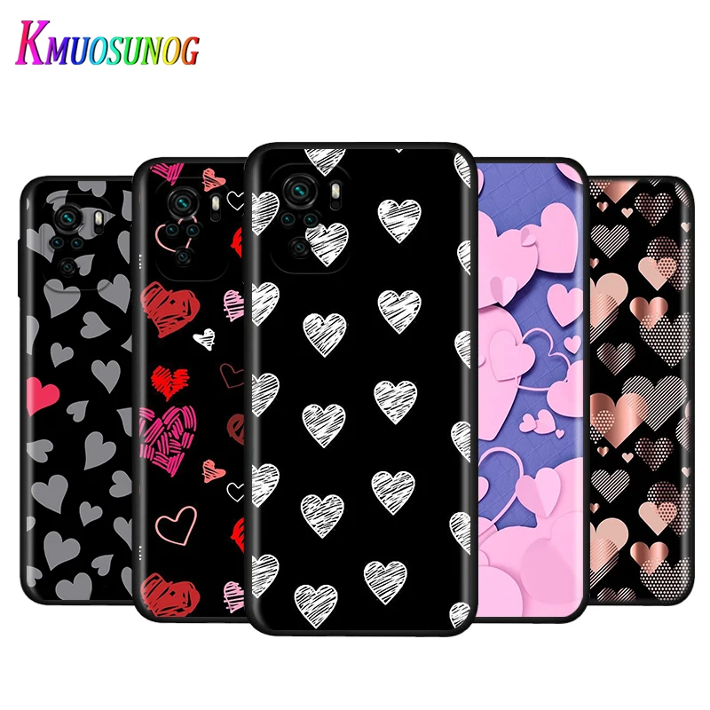 

Silicone Cover Animal Cute Love Heart For Xiaomi Redmi Note 10 10S 9T 9S 9 8T 8 7 7S 6 5A 5 4 4X 5G Pro Max Phone Case