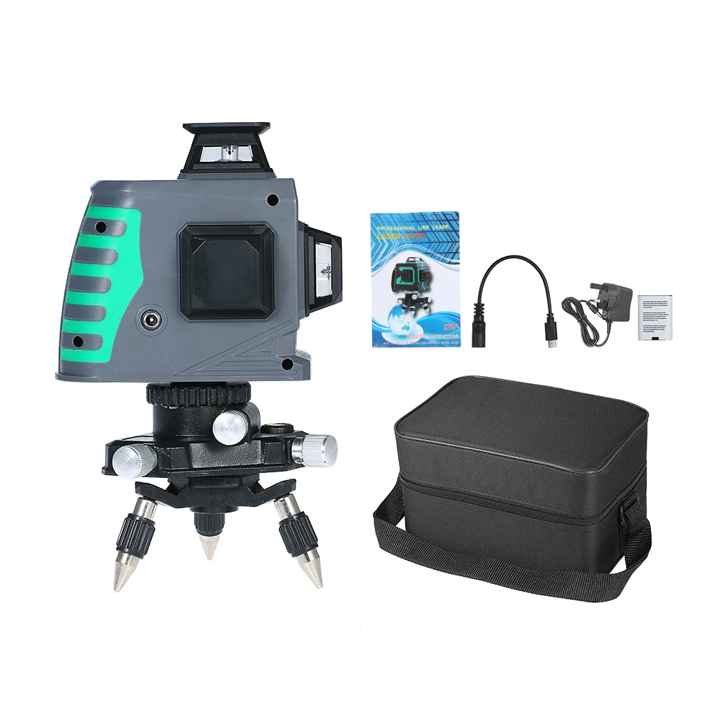 Лазерный уровень самонивелирующийся зеленый лазерный с сенсорным управлением 360