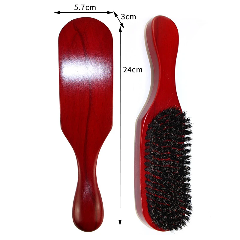 Профессиональная мягкая щетина кабана деревянная щетка для бороды