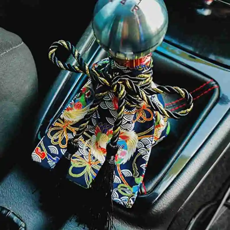 

Japanese Style JDM Bushido Shift Lever Knob Decoration Samurai Collars Accessories Automatic Manual Gear Car Decor Interior D3B0