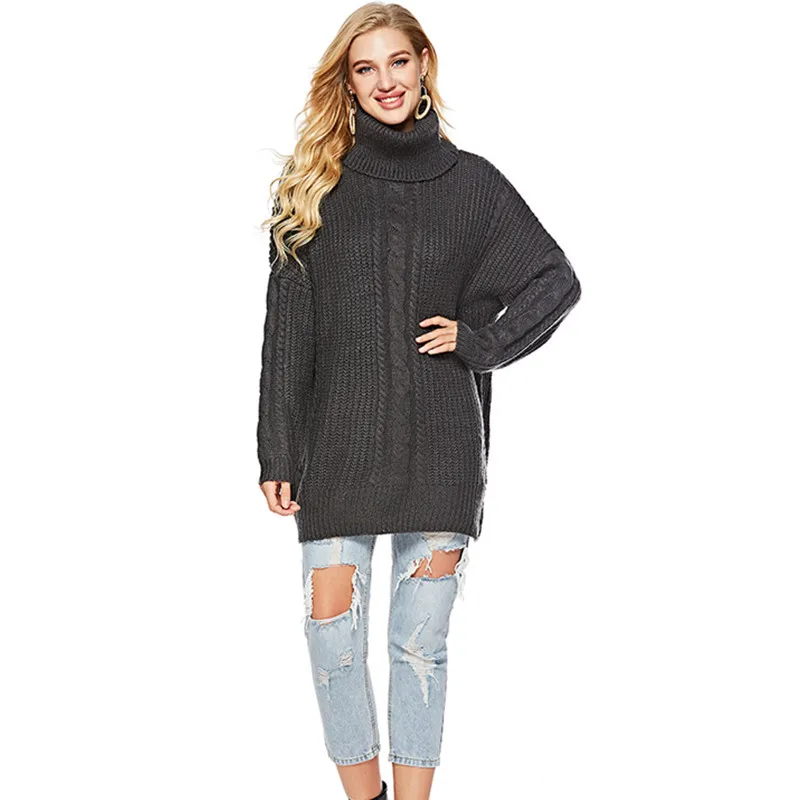 Женский трикотажный свитер с отложным воротником 4 цвета | Женская одежда