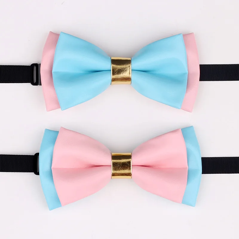 

Модный Креативный новый простой контрастный розовый галстук-бабочка простой Повседневный вечерний галстук подарки для мужчин