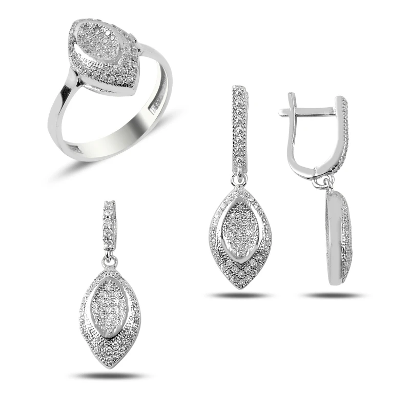 

Silverlina Silver Zircon Stone Set