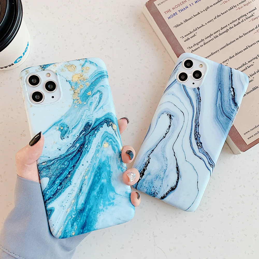 LOVECOM винтажный градиентный цветной мраморный чехол для телефона для iPhone 11 Pro Max XR XS Max 6 6S 7 8 Plus X Матовый Мягкий IMD чехол-накладка