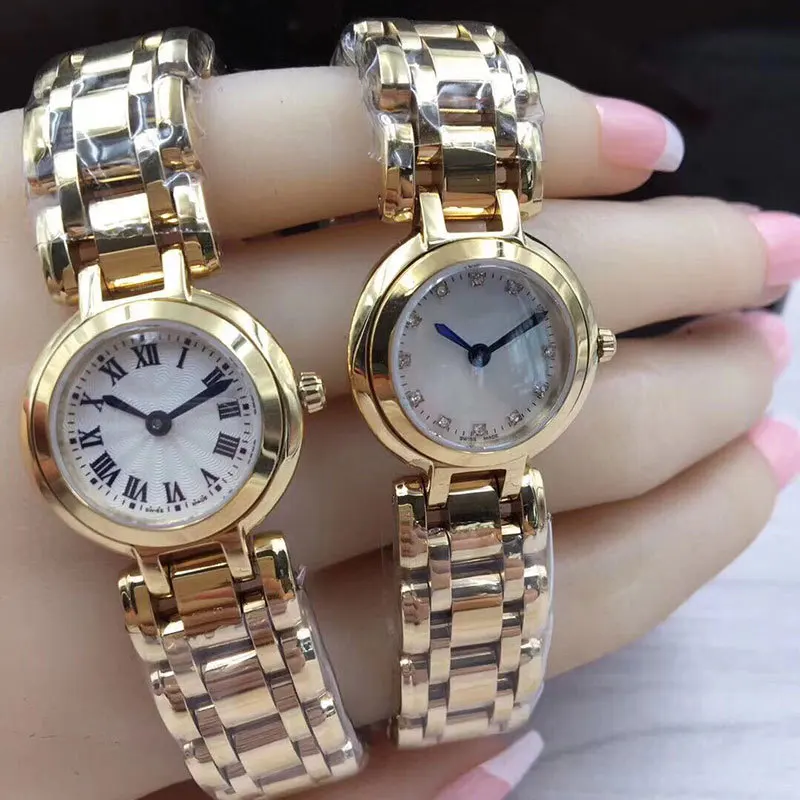 Fashion luxury design stainless steel date watch for women sign logo clock birthday gift watch female