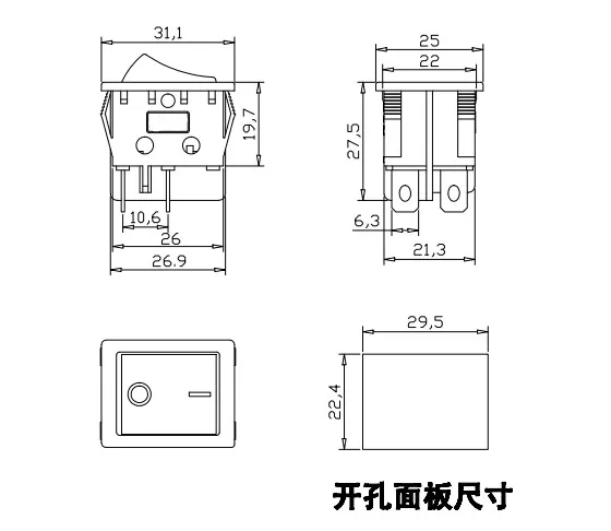 10 шт. переключатель питания для сварочного аппарата корабельного типа 30 А тип T8555
