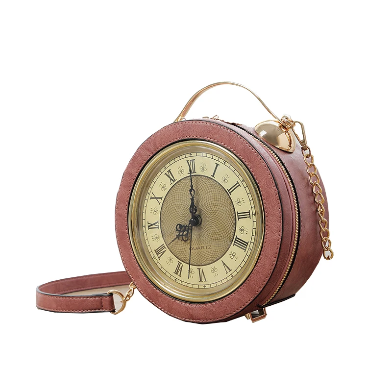 Модная креативная Индивидуальная сумка в форме часов маленькая круглая мини