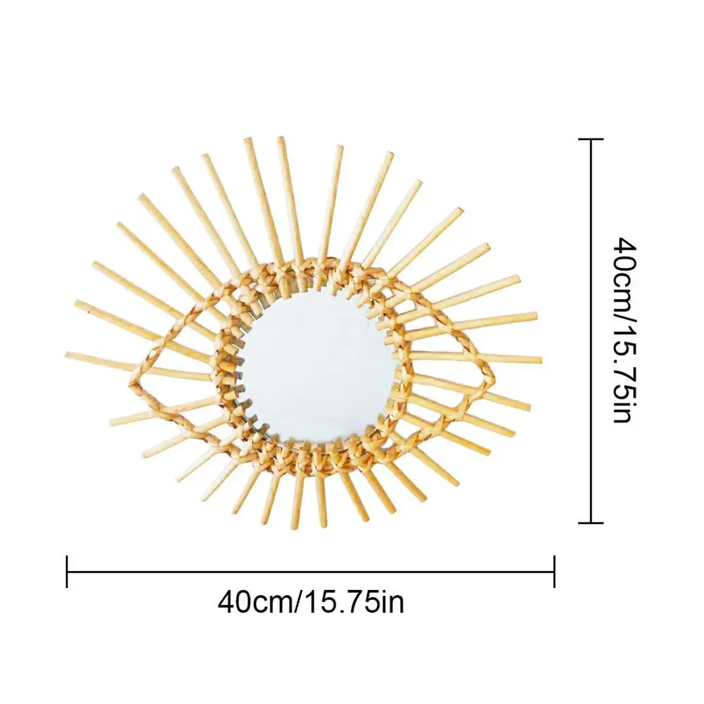 Ротанговое зеркало инновационное художественное украшение для подвешивания