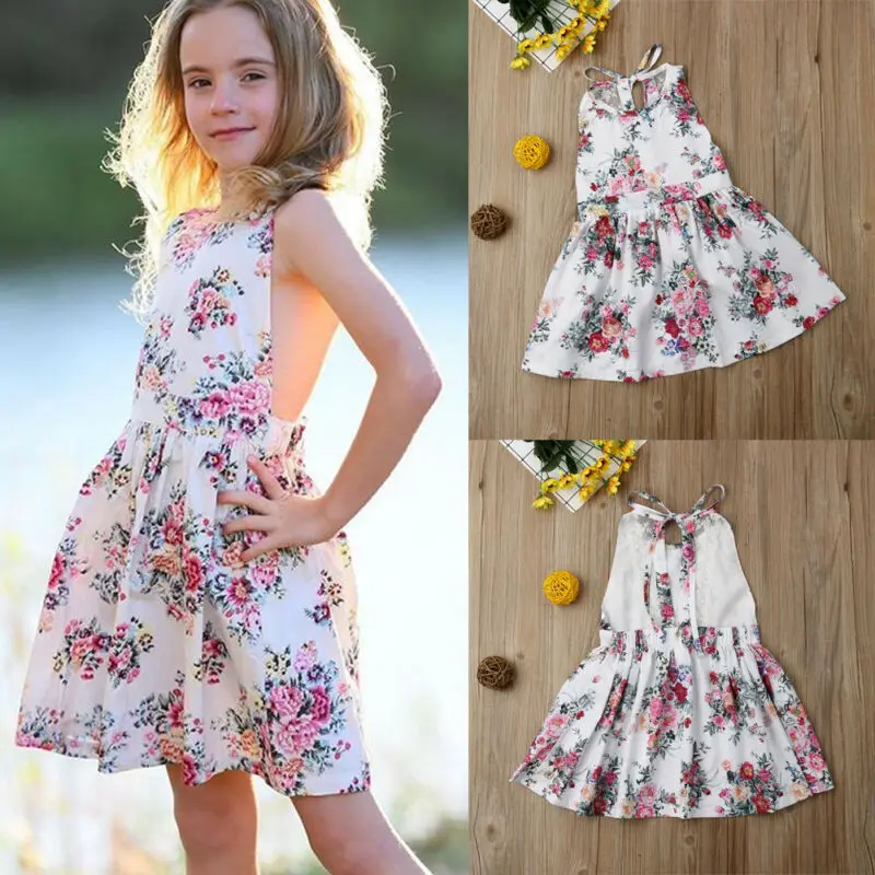 

Одежда для новорожденных, платье для девочек с цветами, летнее платье принцессы без рукавов, Детская кружевная одежда, свадебное Тюлевое пл...