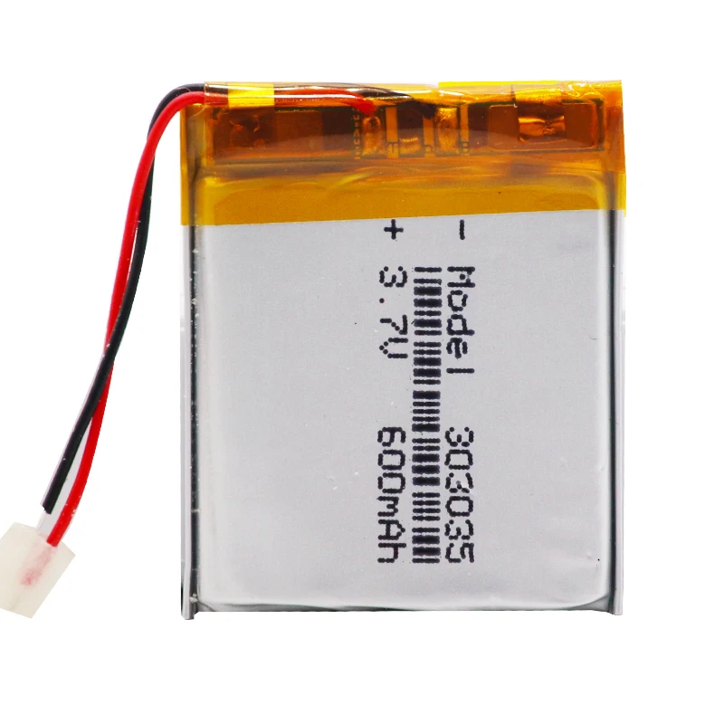 303035 3.7v 600mAh Lithium Ion Li-polymer Battery PCM Protected Selfie Stick Driving Recorder Locator Radio Lipo Bateria - купить по