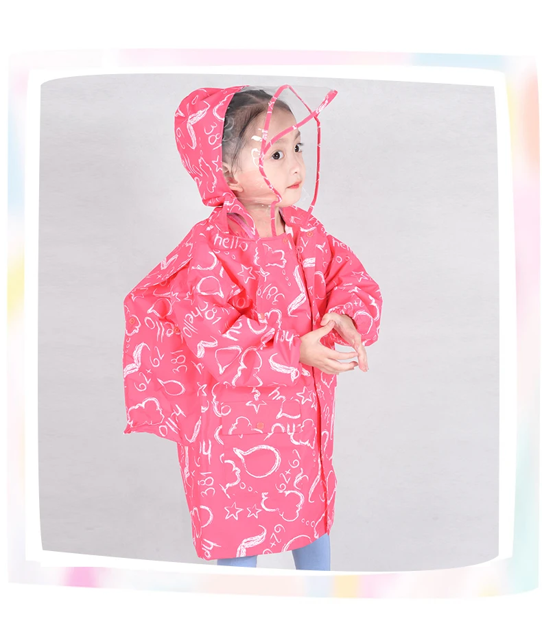 Модный детский плащ дождевик с рисунком без запаха для мальчиков и девочек|Плащи|