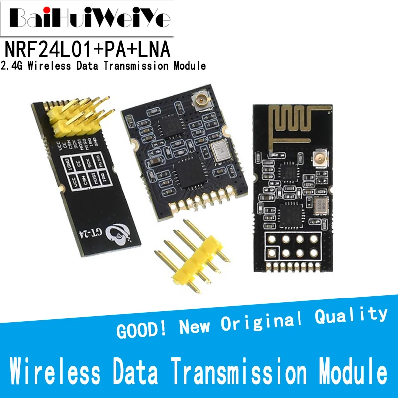 

GT-24 2.4G Wireless Data Transmission Module 2.4GHz NRF24L01 upgrade version NRF24L01+PA+LNA 1000 Meters For Arduino GoodQuality
