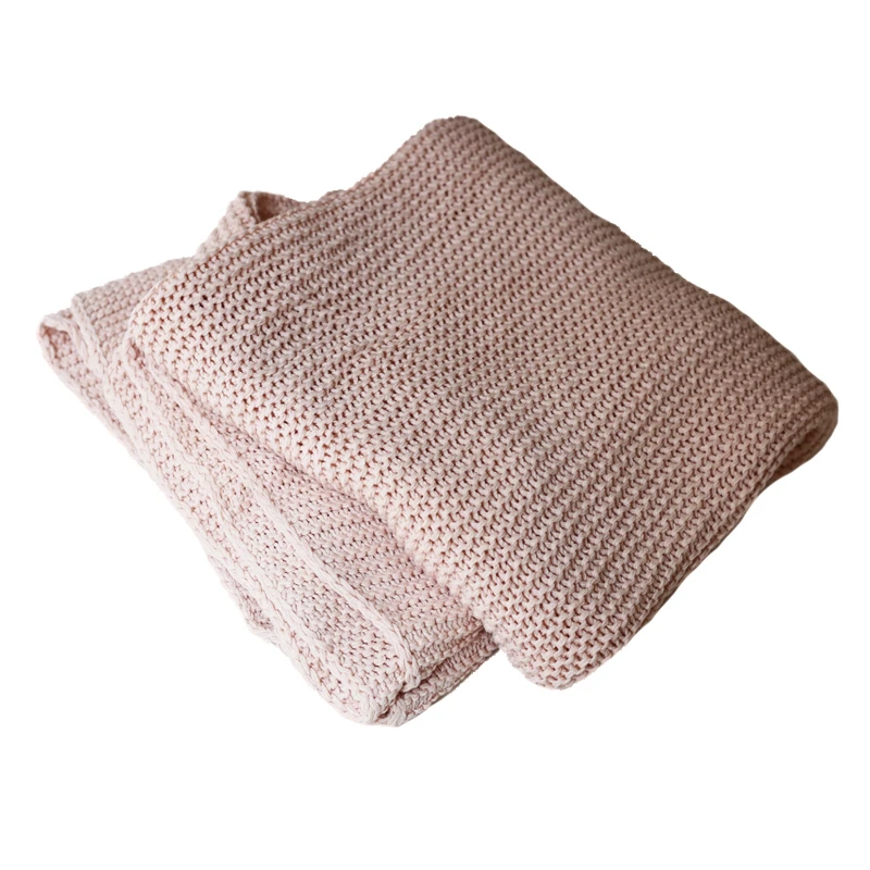 

Export Knitted Nordic Style Travel Soft Comfortable Spring And Autumn Shawl Cover Foot Bed Decoration Office Sofa Thick Blanket