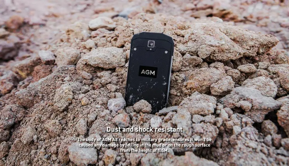 AGM A8 Android 7,0 5,0 дюймов прочный смартфон 3 ГБ ОЗУ 32 Гб ПЗУ 13,0 МП IP68 Водонепроницаемый 4050 мАч OTG NFC мобильный телефон