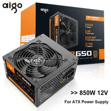 Aigo GP650 блок питания 850 Вт 80 плюс Бронзовый ПК мощность E-sports 850 Вт блоки питания для компьютера 12 В ATX 12 см вентилятор источник питания