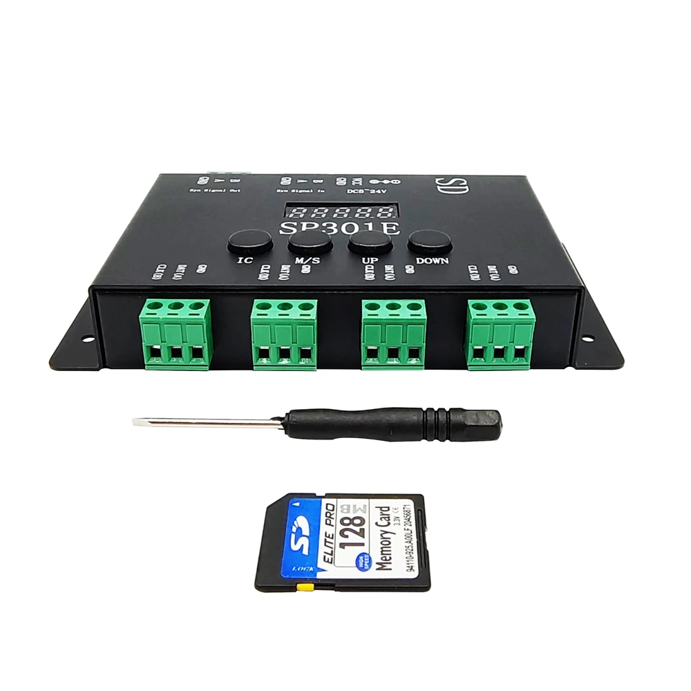 

DC5-24V SP301E Led Programmable Controller Use In Individually Addressable WS2811/WS2812B/WS2813 /SK6812 Christmas Party Lights