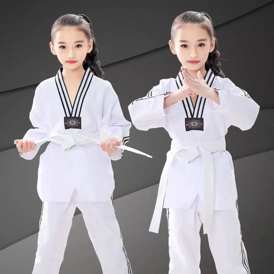 

Taekwondo Children Adult Taekwondo Uniform Suit Dobok WTF Karate Uniform Clothes Men Women Fitness Taekwondo Training Clothing
