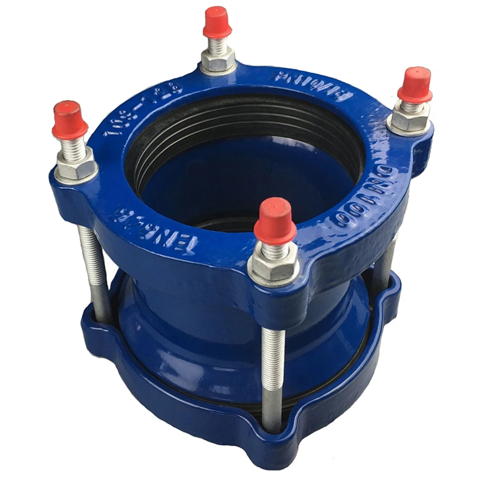 Iron Pipe Fittings Flexible Restrained Coupling For PE, HDPE Pipe