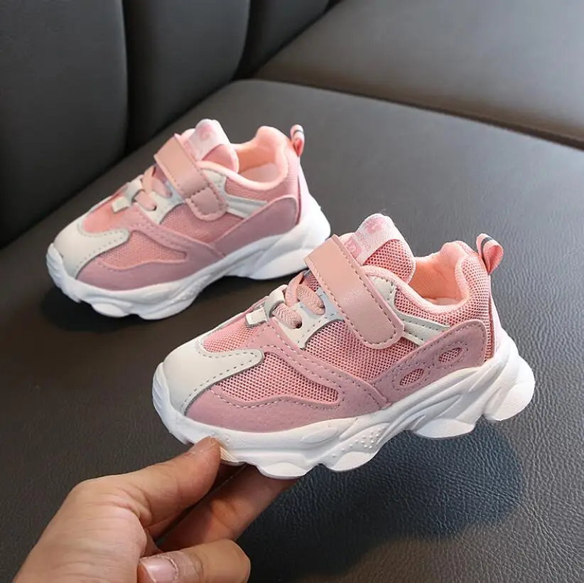 Oeak Модные Повседневные кроссовки для мальчиков и девочек детские кожаные с