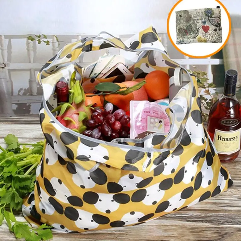 Экологичная Большая складная сумка-тоут для продуктов сверхпрочные моющиеся