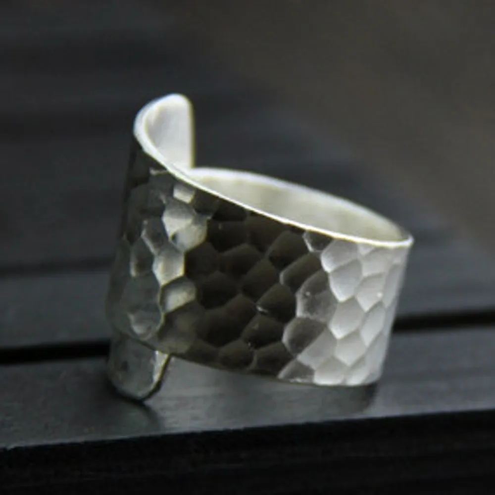 Тайское Серебро ручная игра на глянцевой женской части кольцо из стерлингового