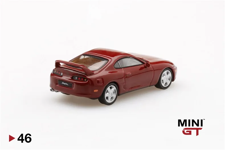 MINI GT 1:64 Toyota Supra (JZA80) суперкрасная модель автомобиля под давлением|Наземный