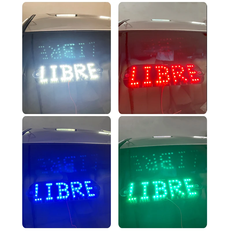 HAUSNN светодиодный ветровой экран светильник в свободном стиле для такси с 12V