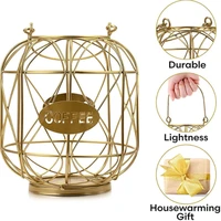 coffee capsule storage basket creative coffee cup shaped coffee pod organizer holder for home cafe hotel ornament