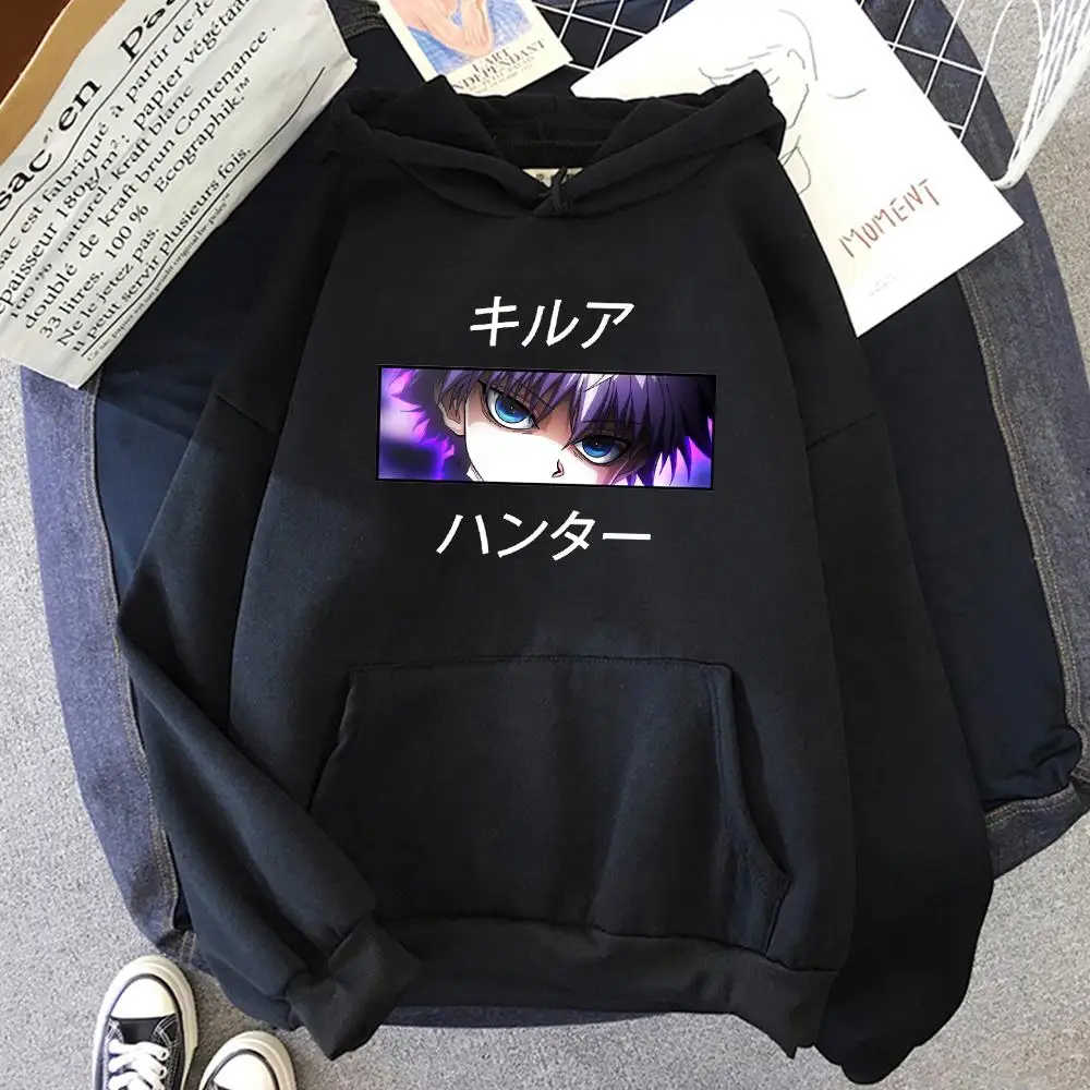 

Kawaii Hunter X Hunter Hoodie Men Women Long Sleeve Sweatshirt Killua Zoldyck Anime Manga Hoodies Bluzy Lounge wear Clothes Tops