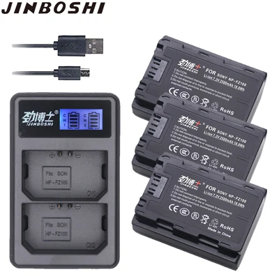 3X B and Charger 4 шт. NP-FZ100 NP FZ100 NPFZ100 сменной батареи для камеры для sony Alpha 9 A9 9R A9R 9S A9S A7RIII A7R3 7RM3 A7m3 BC-QZ1 акумуляторная батарея - Цвет: 3X B and Charger