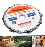 115125mm angle grinder chain disc woodworking chain wheel wood slotting saw blade wood carving disc carve cut or shape