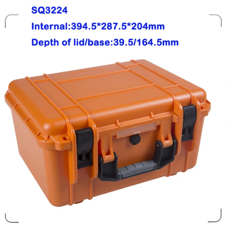 

shockproof watertight plastic transport case for tools without uncut foam