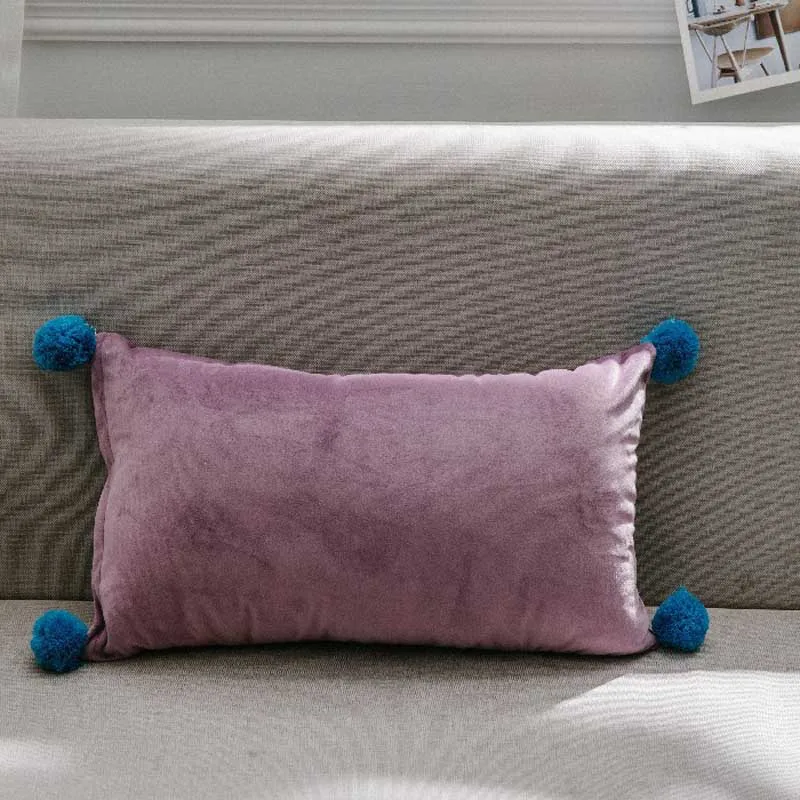 Nodic Style Green Sofa Throw Pillow Cushion Decorative Pillow Home Decor Velvet Pillowcase Luxury Sofa Cushions 30x50cm