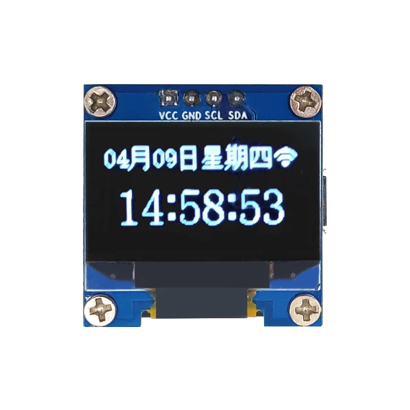 

0.96 inch OLED display WiFi clock module provides ESP8266 factory firmware schematic SPI