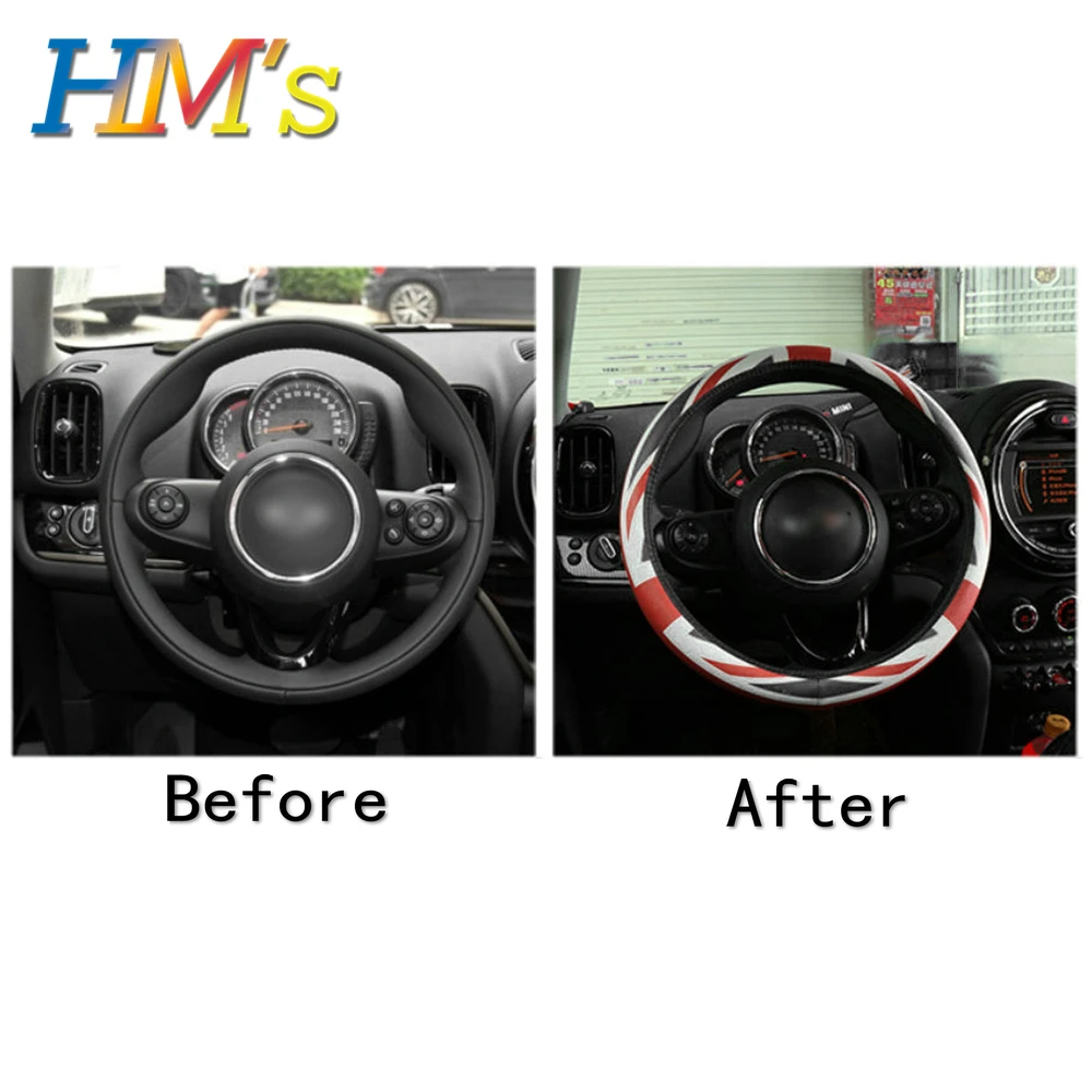 Из искусственной кожи чехол рулевого колеса автомобиля аксессуары для Mini Cooper R56 F56 F55 для Mini Countryman R60 F60 для Mini Clubman F54 R55