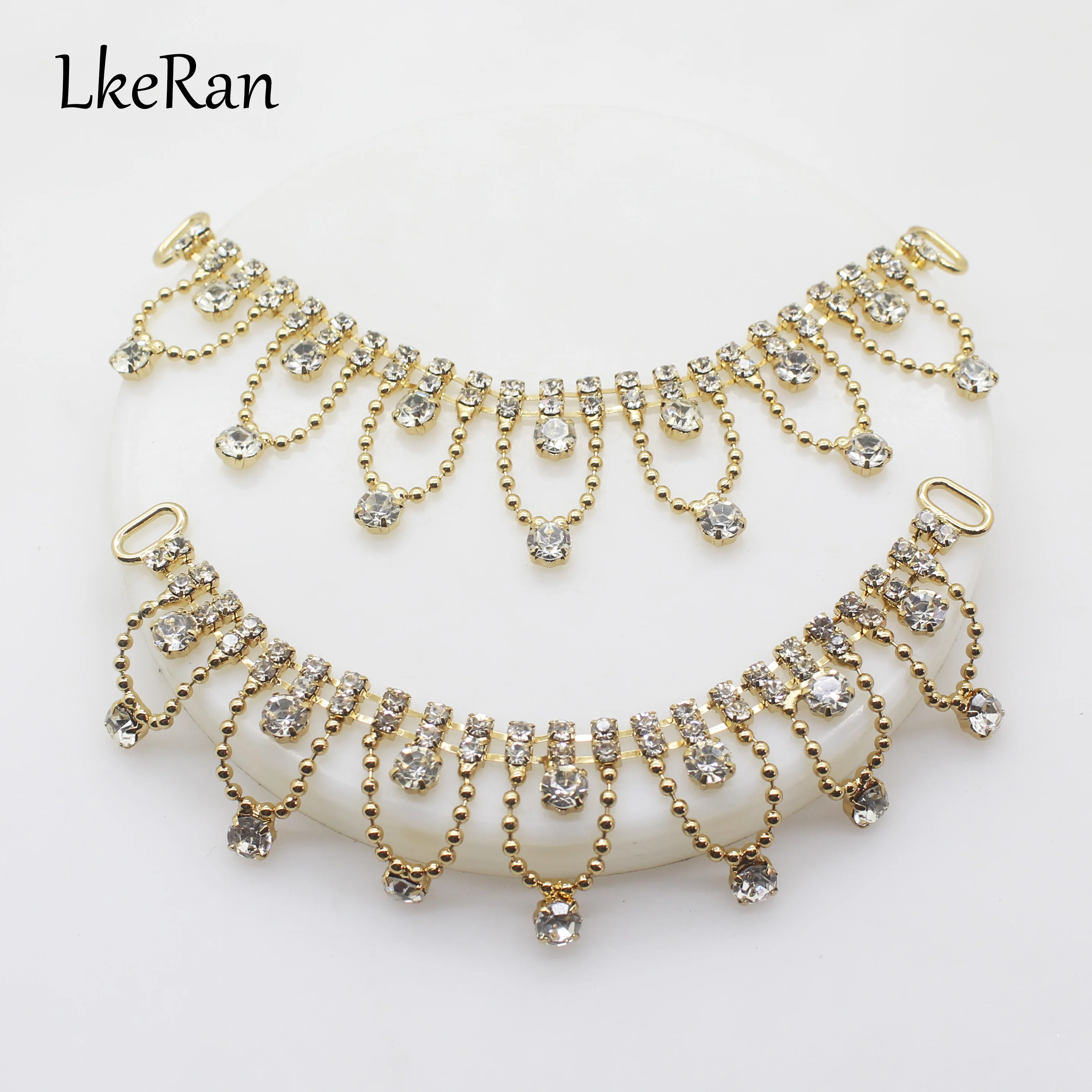 Новинка 2 шт. 25 мм * 125 очаровательные Стразы Соединительные элементы для